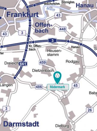 Anfahrtskizze zur Praxis von Christina Göttig